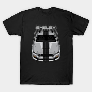 Ford Mustang Shelby GT350 2015 - 2020 - Avalanche Grey - Black Stripes T-Shirt